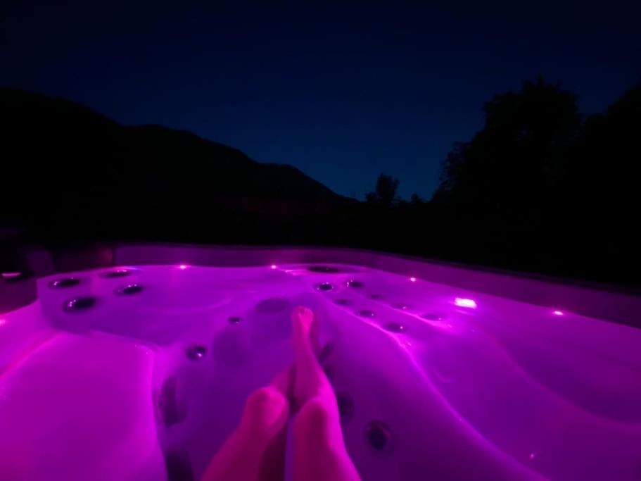 Androsace Appartement Dans Chalet Bois Avec Jacuzzi Privatif Terrasse Et Vue Montagne Les Villards-sur-Thones ภายนอก รูปภาพ