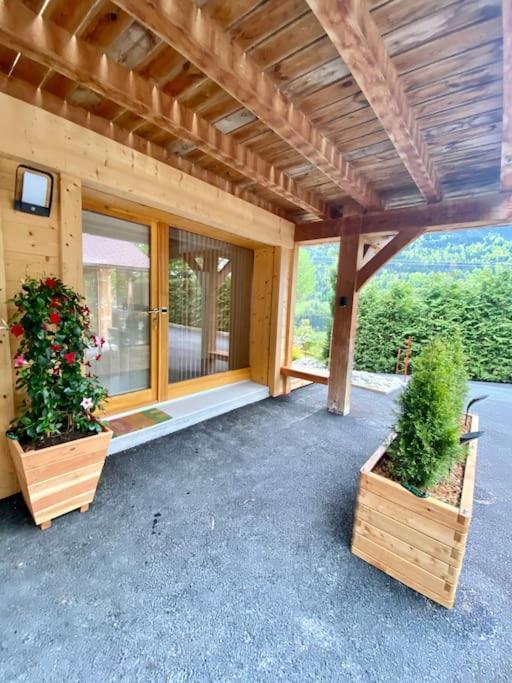 Androsace Appartement Dans Chalet Bois Avec Jacuzzi Privatif Terrasse Et Vue Montagne Les Villards-sur-Thones ภายนอก รูปภาพ