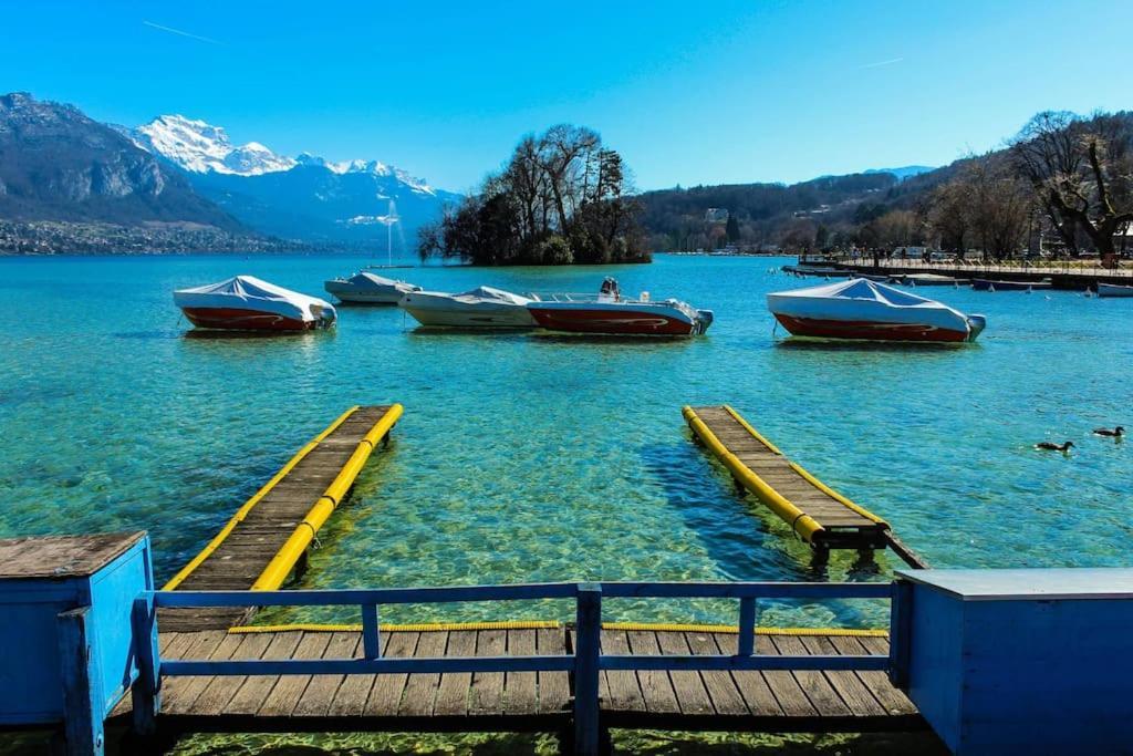 Androsace Appartement Dans Chalet Bois Avec Jacuzzi Privatif Terrasse Et Vue Montagne Les Villards-sur-Thones ภายนอก รูปภาพ